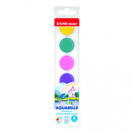 7080-CAJA ACUARELAS PEARL 6 COLORES ERICH KRAUSE 50584