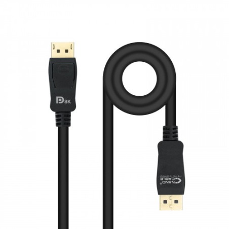 7101-Nanocable 10.15.2501 cable DisplayPort 1 m Negro