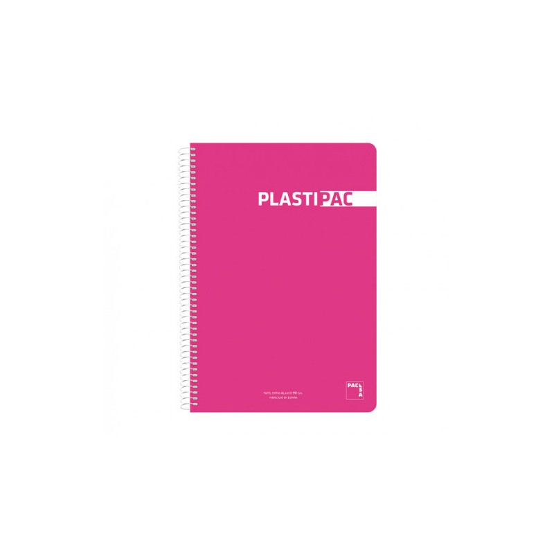 7129-CUADERNO PLASTIPAC 90 GRS. TAPA POLIPROPILENO 4o 80 HOJAS LISO CON MARGEN SURTIDO PACSA 16573 7129-CUADERNO PLASTIPAC 90 GRS. TAPA POLIPROPILENO 4o 80 HOJAS LISO CON MARGEN SURTIDO PACSA 16573