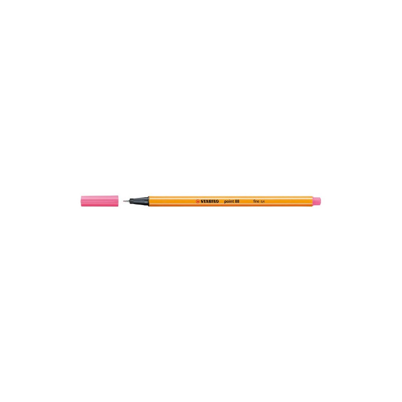 715-ROTULADOR PUNTA FINA POINT 88 0.4MM ROSA CLARO STABILO 88/29
