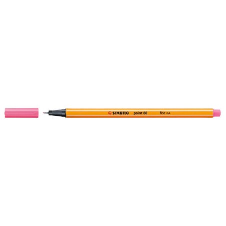 715-ROTULADOR PUNTA FINA POINT 88 0.4MM ROSA CLARO STABILO 88/29