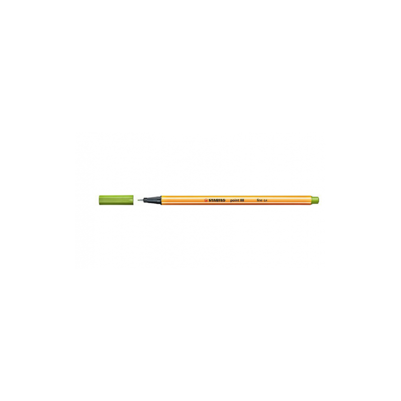 720-ROTULADOR PUNTA FINA POINT 88 0.4MM VERDE MANZANA STABILO 88/33