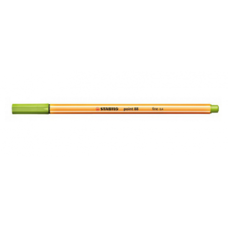 721-ROTULADOR PUNTA FINA POINT 88 0.4MM VERDE MANZANA STABILO 88/33