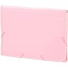 7253-ACORDEON POLIPROPILENO SOFT FOLIO 13 DEPARTAMENTOS RIBETE GOMA ROSA CARCHIVO 19260025
