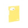 7258-CARPETA SOLAPAS SOFT POLIPROPILENO C/ETIQUETA Y GOMA AMARILLO CARCHIVO 20160120