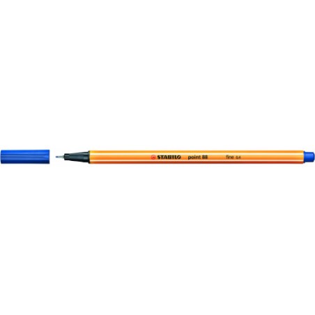 726-ROTULADOR PUNTA FINA POINT 88 0.4MM AZUL STABILO 88/41