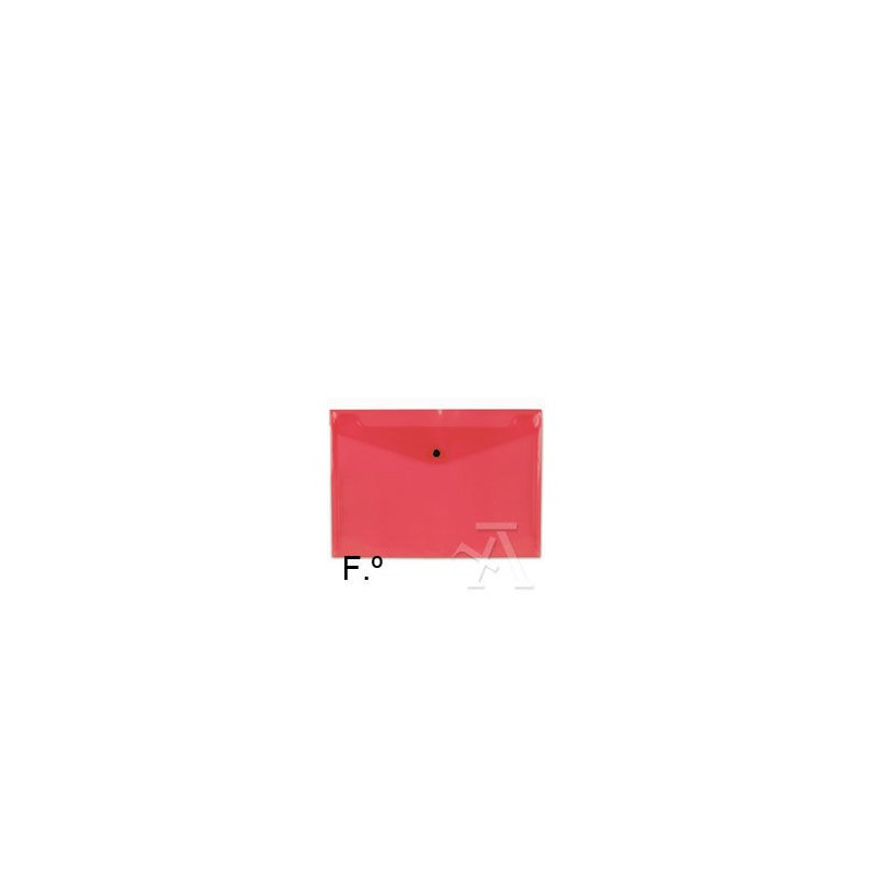 7261-SOBRE POLIPROPILENO FOLIO SOLAPA C/BROCHE PLASTICO ROJO CARCHIVO 342K12