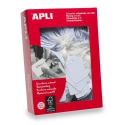 7300-CAJA 500 ETIQUETAS COLGANTES BLANCAS 36 X 53 MM APLI 392