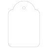 7301-CAJA 500 ETIQUETAS COLGANTES BLANCAS 36 X 53 MM APLI 392