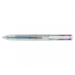 7318-BOLIGRAFO SUPERGRIP G - 4 COLORES - CUERPO COLOR TRANSPARENTE PILOT BPKGG-35M-NC