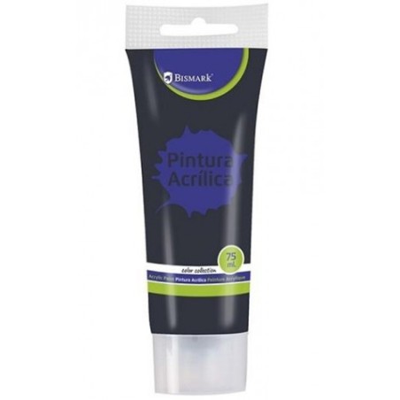 7332-BOTE PINTURA ACRILICA 75 ML NEGRO BISMARK 328519