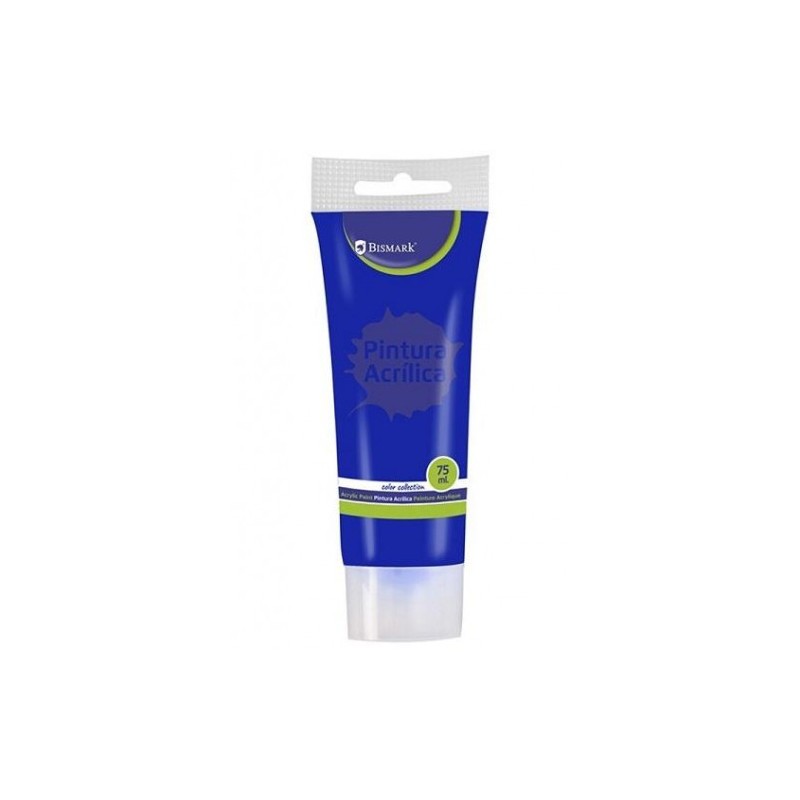 7334-BOTE PINTURA ACRILICA 75 ML AZUL OSCURO BISMARK 328520
