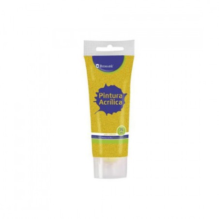 7344-BOTE PINTURA ACRILICA 75 ML ORO CON GLITTER BISMARK 328672