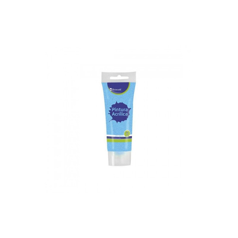 7346-BOTE PINTURA ACRILICA 75 ML AZUL CON GLITTER BISMARK 328674 7346-BOTE PINTURA ACRILICA 75 ML AZUL CON GLITTER BISMARK 328674