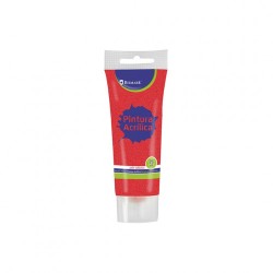 7348-Bismark 328676 pintura acrilica 75 ml Rojo Tubo