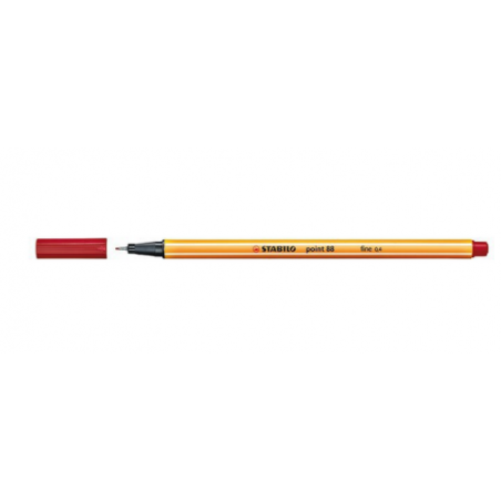 735-ROTULADOR PUNTA FINA POINT 88 0.4MM CARMESI STABILO 88/50