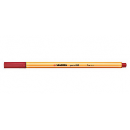 736-ROTULADOR PUNTA FINA POINT 88 0.4MM CARMESI STABILO 88/50