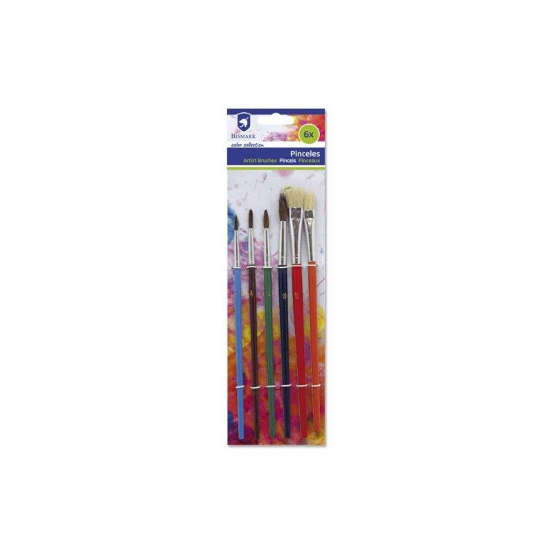 7365-SET DE 6 PINCELES SURTIDOS BISMARK 326064 7365-SET DE 6 PINCELES SURTIDOS BISMARK 326064