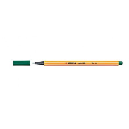 739-ROTULADOR PUNTA FINA POINT 88 0.4MM VERDE PINO STABILO 88/53