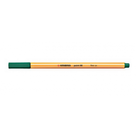 740-ROTULADOR PUNTA FINA POINT 88 0.4MM VERDE PINO STABILO 88/53