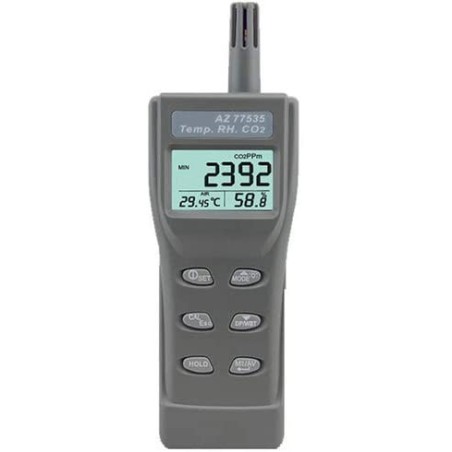 7468-MEDIDOR DE CALIDAD DEL AIRE CO2 -TEMPERATURA-HUMEDAD AZ77535