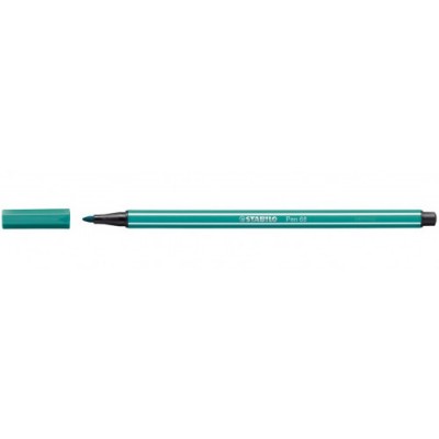 ROTULADOR PUNTA FIBRA MEDIA 1MM PEN 68 AZUL TURQUESA STABILO 68 51