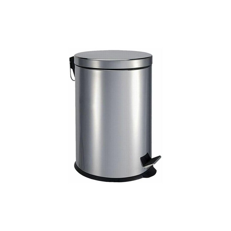 7482-PAPELERA ACERO CON PEDAL 5L PULL IMPORT DP504