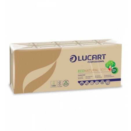 7494-PACK 10 PAQUETES DE 9 PANUELOS DE BOLSILLO ECONATURAL PERFUMADO LUCART CE735