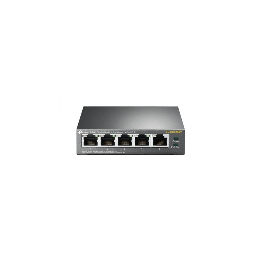 75-TP-LINK TL-SG1005P No administrado Gigabit Ethernet (10/100/1000) Energia sobre Ethernet (PoE) Negro 75-TP-LINK TL-SG1005P No administrado Gigabit Ethernet (10/100/1000) Energia sobre Ethernet (PoE) Negro