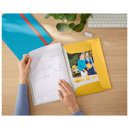 7506-CARPETA FUNDAS COSY MOBILE PLUS AMARILLO LEITZ 46700019