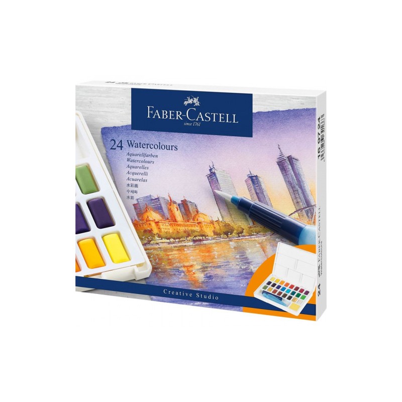 7531-ESTUCHE CON 24 ACUARELAS CREATIVE STUDIO. FABER CASTELL 169724 7531-ESTUCHE CON 24 ACUARELAS CREATIVE STUDIO. FABER CASTELL 169724