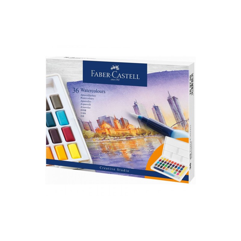 7533-ESTUCHE CON 36 ACUARELAS CREATIVE STUDIO. FABER CASTELL 169736 7533-ESTUCHE CON 36 ACUARELAS CREATIVE STUDIO. FABER CASTELL 169736
