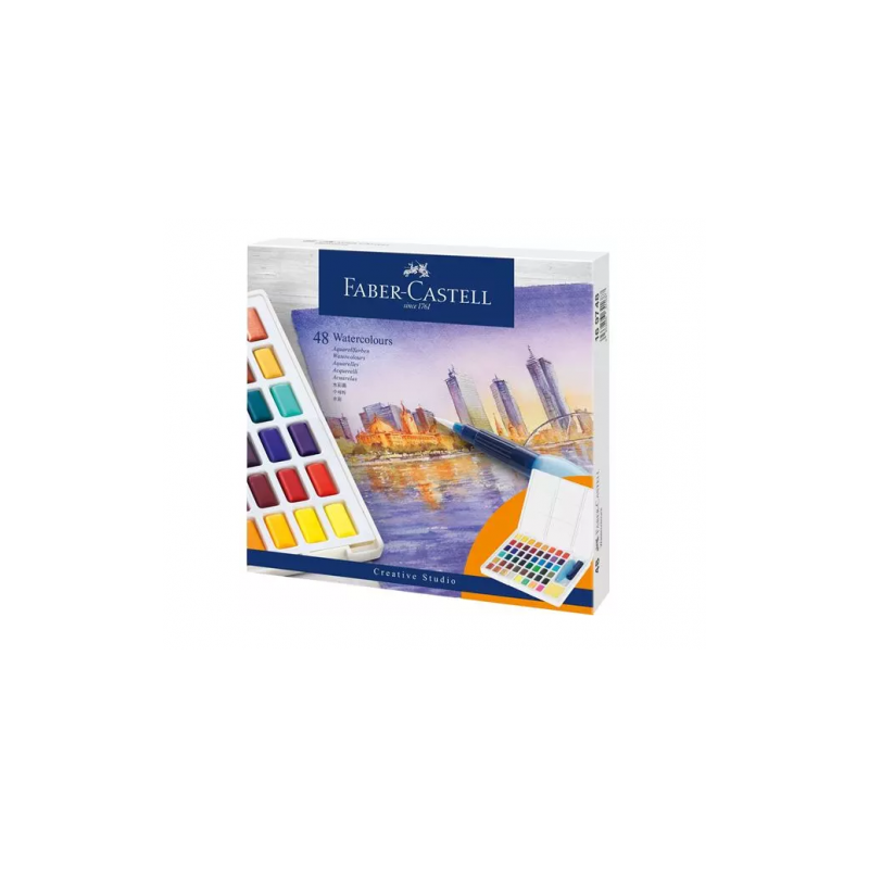 7535-ESTUCHE CON 48 ACUARELAS CREATIVE STUDIO. FABER CASTELL 169748 7535-ESTUCHE CON 48 ACUARELAS CREATIVE STUDIO. FABER CASTELL 169748
