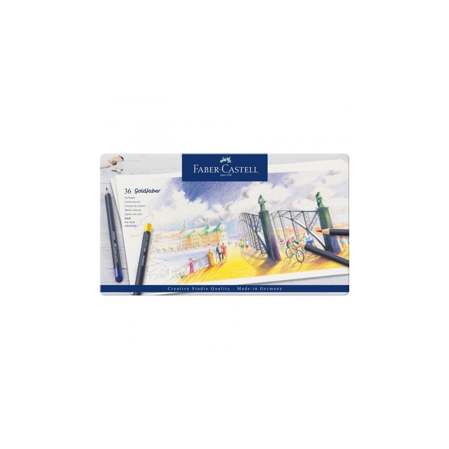 7548-ESTUCHE DE METAL CON 36 LAPICES DE COLORES GOLDFABER. FABER CASTELL 114736 7548-ESTUCHE DE METAL CON 36 LAPICES DE COLORES GOLDFABER. FABER CASTELL 114736