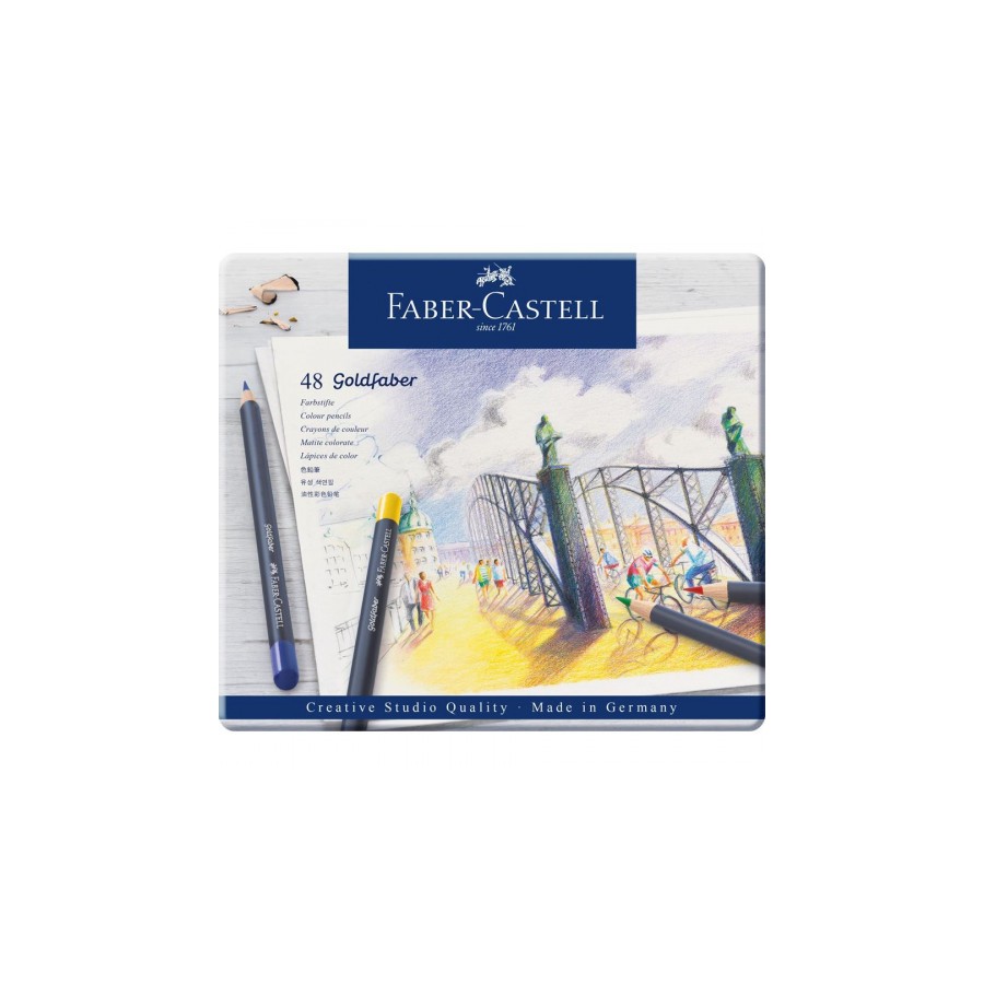 7550-ESTUCHE DE METAL CON 48 LAPICES DE COLORES GOLDFABER. FABER CASTELL 114748 7550-ESTUCHE DE METAL CON 48 LAPICES DE COLORES GOLDFABER. FABER CASTELL 114748