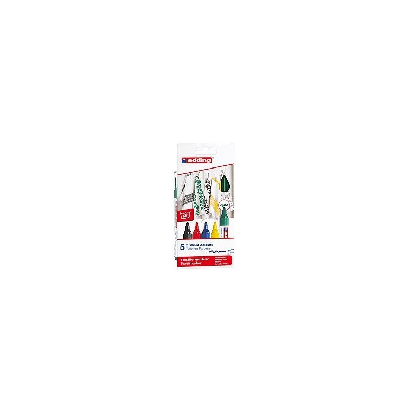 7552-PACK 5 MARCADORES PARA TEXTILES. EDDING 4500-5-S 7552-PACK 5 MARCADORES PARA TEXTILES. EDDING 4500-5-S