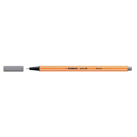 759-ROTULADOR PUNTA FINA POINT 88 0.4MM GRIS OSCURO STABILO 88/96