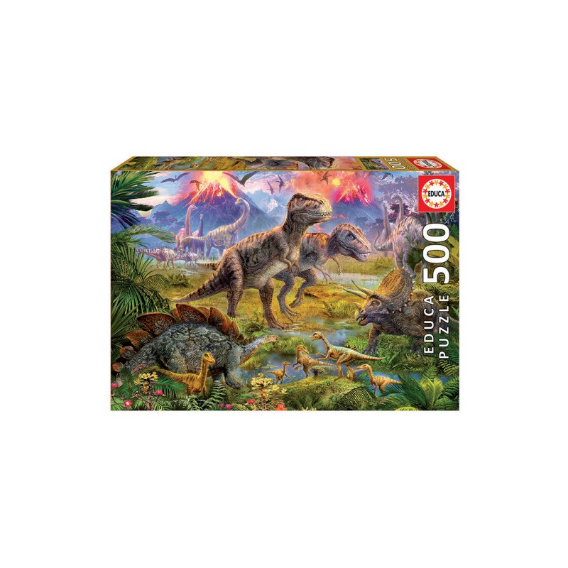 7590-Educa Dinosaur Gathering Puzzle rompecabezas 500 pieza(s) 7590-Educa Dinosaur Gathering Puzzle rompecabezas 500 pieza(s)