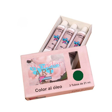 7643-CAJA 3 TUBOS 21ML. OLEO No.37 SOMBRA TOSTADO WONDER ART BY PRYSE 6250037