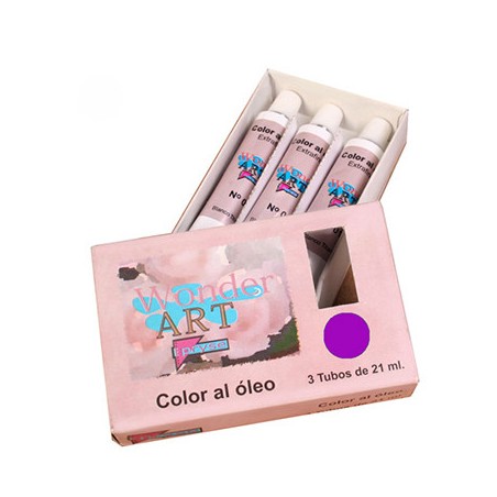 7648-CAJA 3 TUBOS 21ML. OLEO No.56 VIOLETA WONDER ART BY PRYSE 6250056