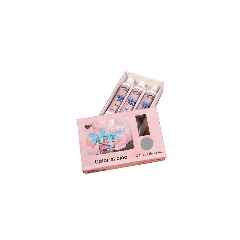 7649-CAJA 3 TUBOS 21ML. OLEO No.61 GRIS WONDER ART BY PRYSE 6250061 7649-CAJA 3 TUBOS 21ML. OLEO No.61 GRIS WONDER ART BY PRYSE 6250061