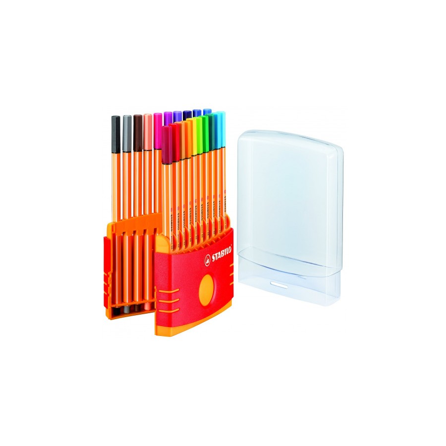 769-CAJA PLASTICO 20 UNIDADES PUNTA FINA 0,4MM. POINT 88 COLORPARADE STABILO 8820-03 769-CAJA PLASTICO 20 UNIDADES PUNTA FINA 0,4MM. POINT 88 COLORPARADE STABILO 8820-03