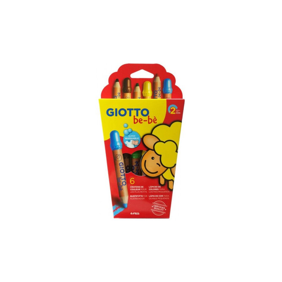 7731-ESTUCHE 6 LAPICES BE-BE SUPER + SACAPUNTAS. GIOTTO F46960000