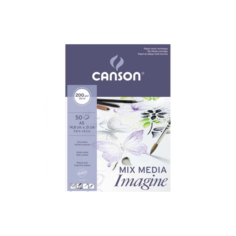 7734-Canson Imagine Arte de papel 50 hojas 7734-Canson Imagine Arte de papel 50 hojas