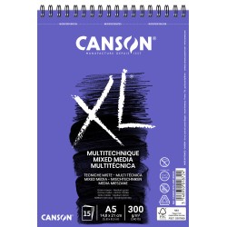 7740-Canson XL Mix Media Bloc de hojas de papel para bellas artes 15 hojas