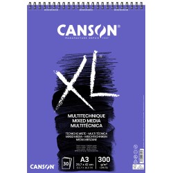 7741-Canson XL Mix Media Bloc de hojas de papel para bellas artes 30 hojas