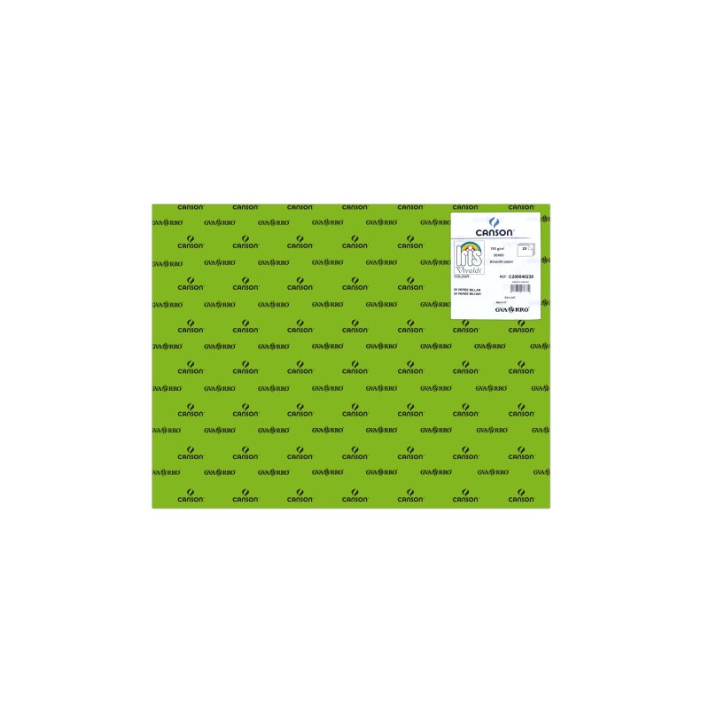 7754-PACK 25 HOJAS CARTULINA IRIS 50X65 185G VERDE BILLAR CANSON C200040238 7754-PACK 25 HOJAS CARTULINA IRIS 50X65 185G VERDE BILLAR CANSON C200040238