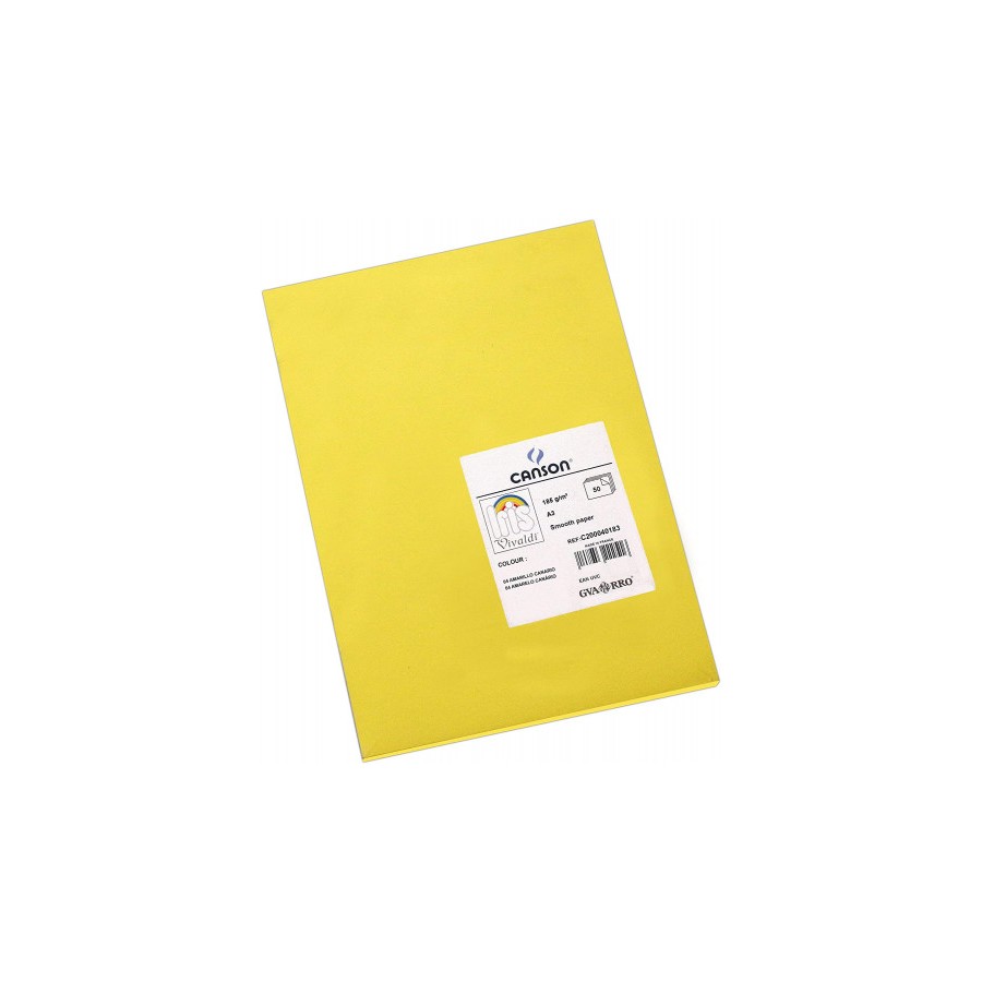 7762-PACK 50 HOJAS CARTULINA IRIS A3 185G AMARILLO CANARIO CANSON C200040183 7762-PACK 50 HOJAS CARTULINA IRIS A3 185G AMARILLO CANARIO CANSON C200040183