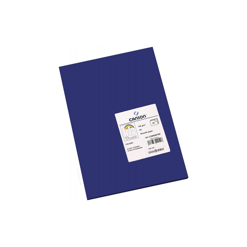 7772-PACK 50 HOJAS CARTULINA IRIS A4 185G AZUL ULTRAMAR CANSON C200040169 7772-PACK 50 HOJAS CARTULINA IRIS A4 185G AZUL ULTRAMAR CANSON C200040169