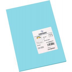 7773-PACK 50 HOJAS CARTULINA IRIS A4 185G AZUL TURQUESA CANSON C200040170